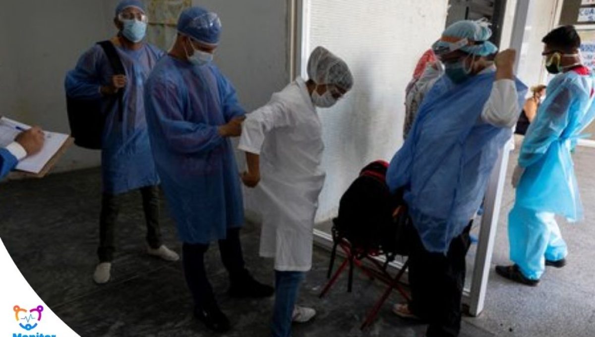 Ocupación de camas con casos de covid-19